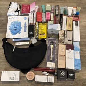NEW 50 PIECE RESELLER LOT Makeup skincare Milk Lancome Elemis Nars Mac Clinique